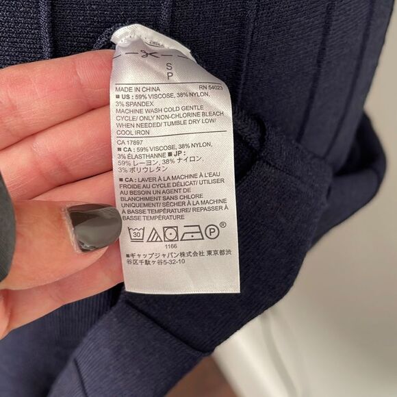 Banana Republic Navy A-Line Dress. Size Small - Picture 6 of 10